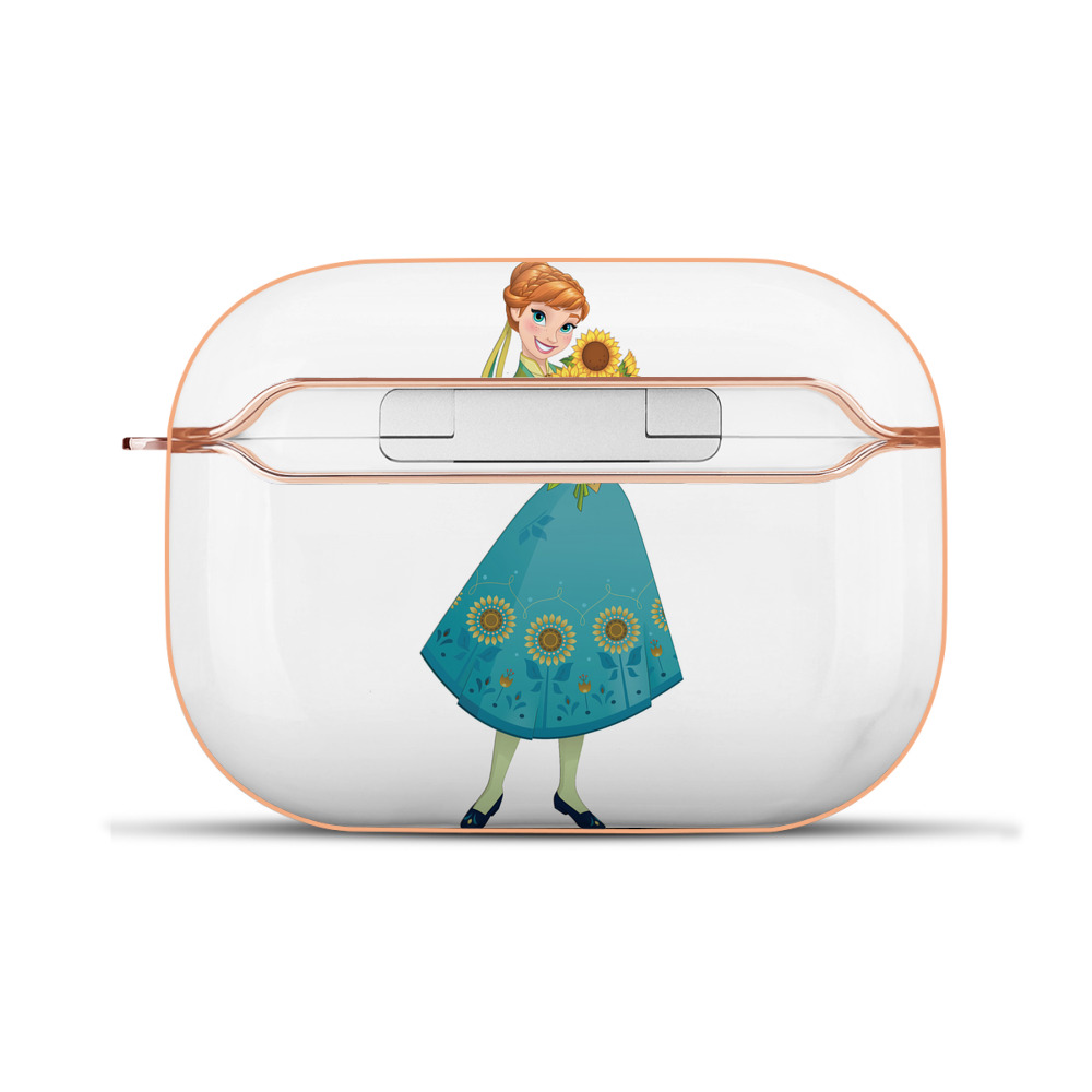 （画像用） アナと雪の女王 アンナ エルサ Frozen Anna Elsa 【AirPods Pro用】ハードシェル保護ケース｜耐衝撃・防指紋・カラビナ付き商品仕様