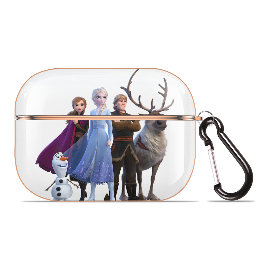 （画像用） アナと雪の女王 アンナ エルサ Frozen Anna Elsa 【AirPods Pro用】ハードシェル保護ケース｜耐衝撃・防指紋・カラビナ付き商品仕様