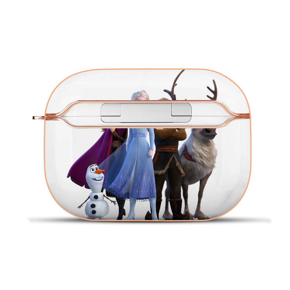（画像用） アナと雪の女王 アンナ エルサ Frozen Anna Elsa 【AirPods Pro用】ハードシェル保護ケース｜耐衝撃・防指紋・カラビナ付き商品仕様