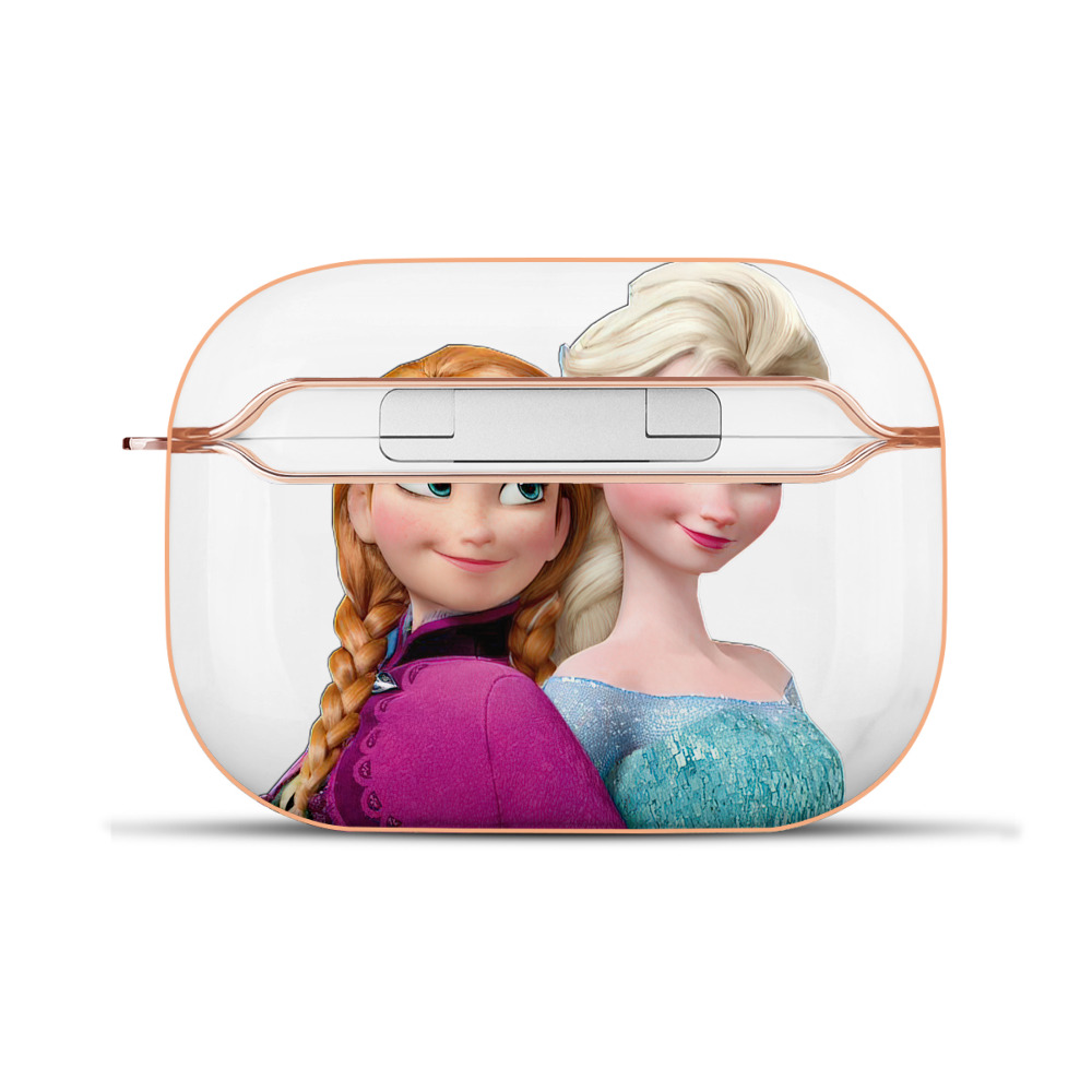 （画像用） アナと雪の女王 アンナ エルサ Frozen Anna Elsa 【AirPods Pro用】ハードシェル保護ケース｜耐衝撃・防指紋・カラビナ付き商品仕様