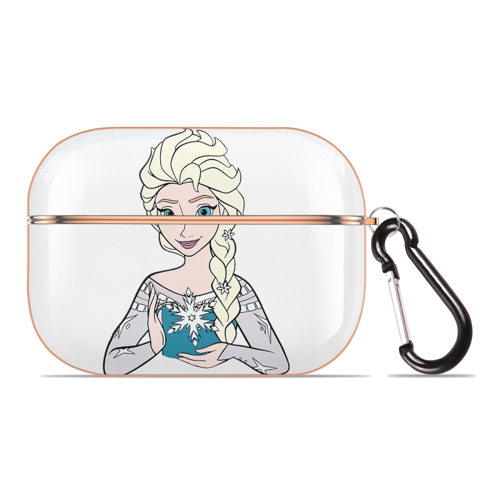 （画像用） アナと雪の女王 アンナ エルサ Frozen Anna Elsa 【AirPods Pro用】ハードシェル保護ケース｜耐衝撃・防指紋・カラビナ付き商品仕様