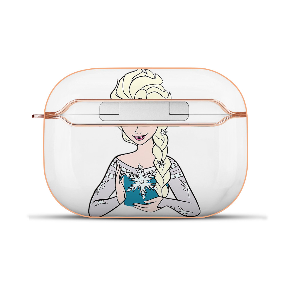 （画像用） アナと雪の女王 アンナ エルサ Frozen Anna Elsa 【AirPods Pro用】ハードシェル保護ケース｜耐衝撃・防指紋・カラビナ付き商品仕様