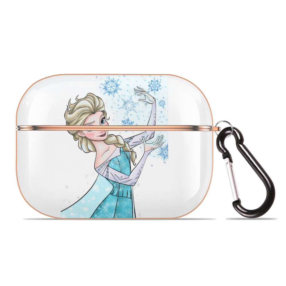（画像用） アナと雪の女王 アンナ エルサ Frozen Anna Elsa 【AirPods Pro用】ハードシェル保護ケース｜耐衝撃・防指紋・カラビナ付き商品仕様