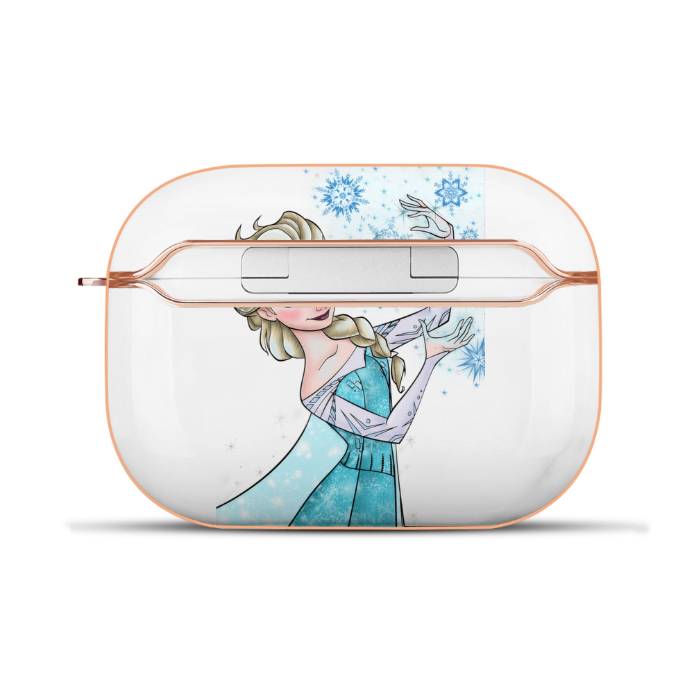 （画像用） アナと雪の女王 アンナ エルサ Frozen Anna Elsa 【AirPods Pro用】ハードシェル保護ケース｜耐衝撃・防指紋・カラビナ付き商品仕様