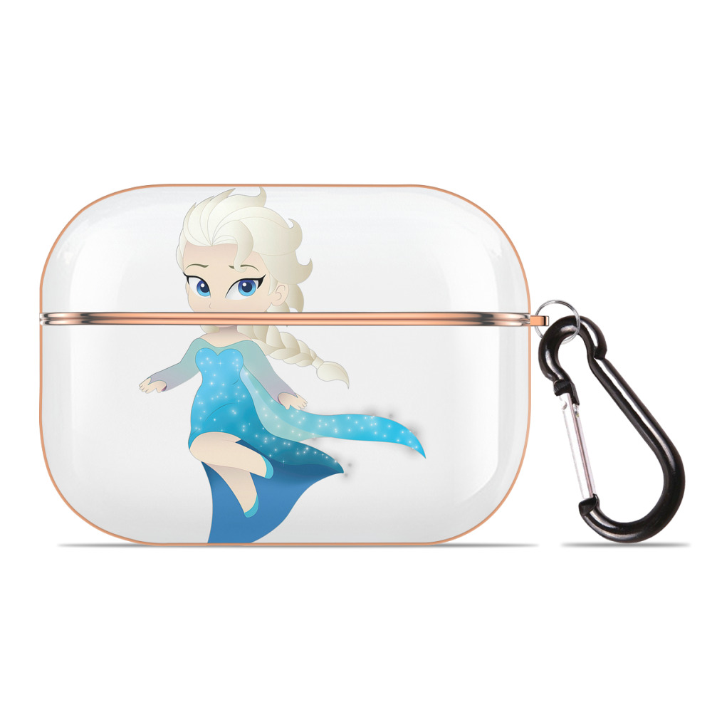 （画像用） アナと雪の女王 アンナ エルサ Frozen Anna Elsa 【AirPods Pro用】ハードシェル保護ケース｜耐衝撃・防指紋・カラビナ付き商品仕様