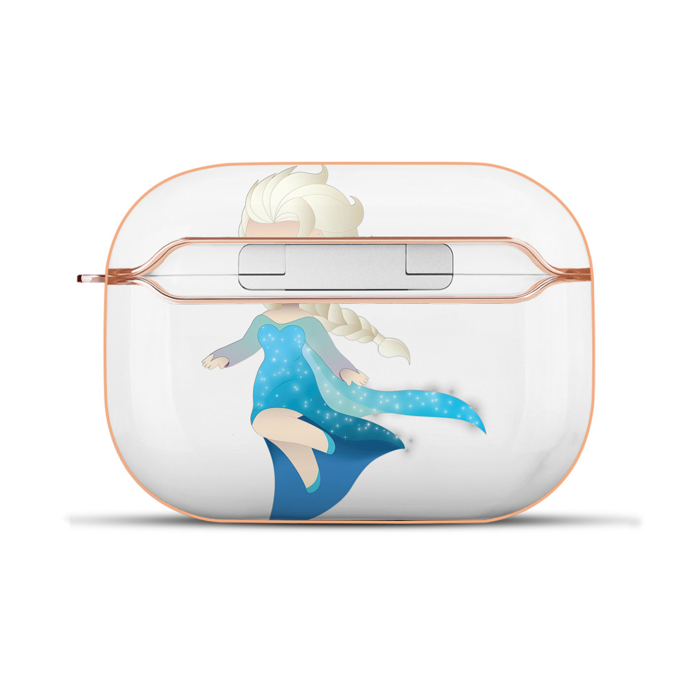 （画像用） アナと雪の女王 アンナ エルサ Frozen Anna Elsa 【AirPods Pro用】ハードシェル保護ケース｜耐衝撃・防指紋・カラビナ付き商品仕様