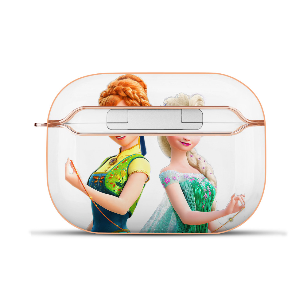 （画像用） アナと雪の女王 アンナ エルサ Frozen Anna Elsa 【AirPods Pro用】ハードシェル保護ケース｜耐衝撃・防指紋・カラビナ付き商品仕様