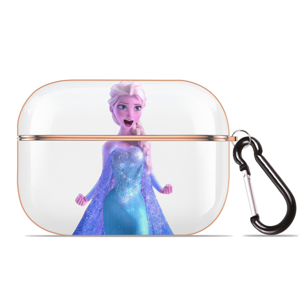 （画像用） アナと雪の女王 アンナ エルサ Frozen Anna Elsa 【AirPods Pro用】ハードシェル保護ケース｜耐衝撃・防指紋・カラビナ付き商品仕様