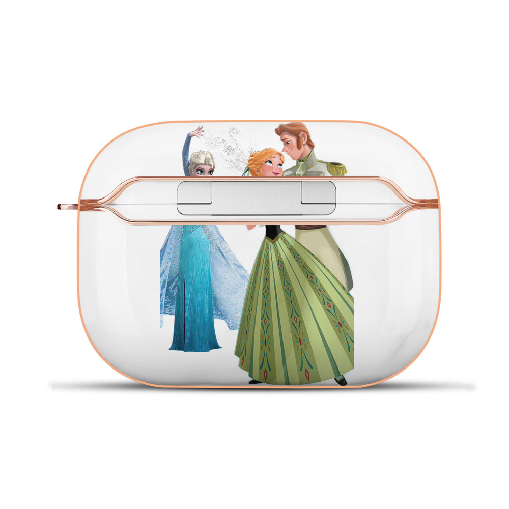 （画像用） アナと雪の女王 アンナ エルサ Frozen Anna Elsa 【AirPods Pro用】ハードシェル保護ケース｜耐衝撃・防指紋・カラビナ付き商品仕様