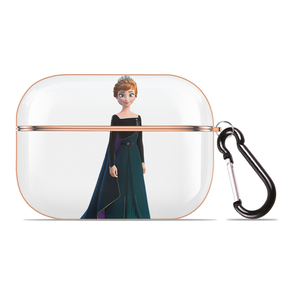 （画像用） アナと雪の女王 アンナ エルサ Frozen Anna Elsa 【AirPods Pro用】ハードシェル保護ケース｜耐衝撃・防指紋・カラビナ付き商品仕様