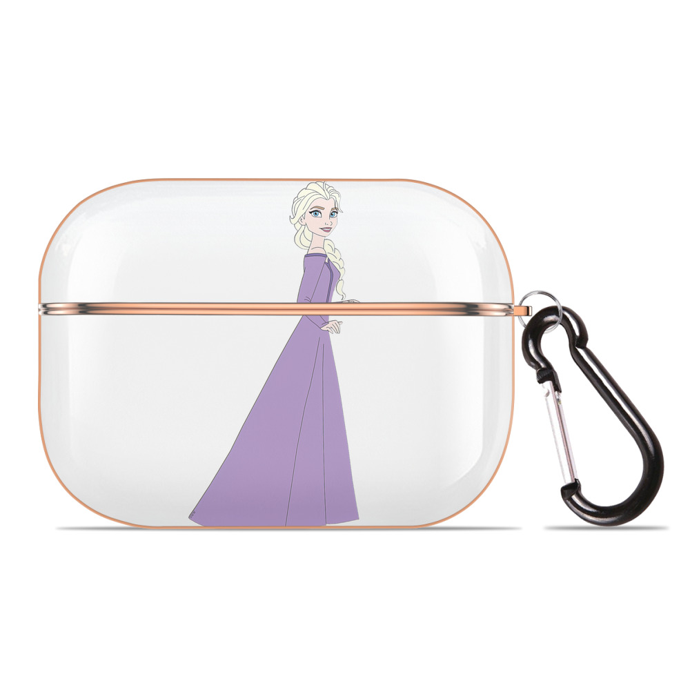 （画像用） アナと雪の女王 アンナ エルサ Frozen Anna Elsa 【AirPods Pro用】ハードシェル保護ケース｜耐衝撃・防指紋・カラビナ付き商品仕様