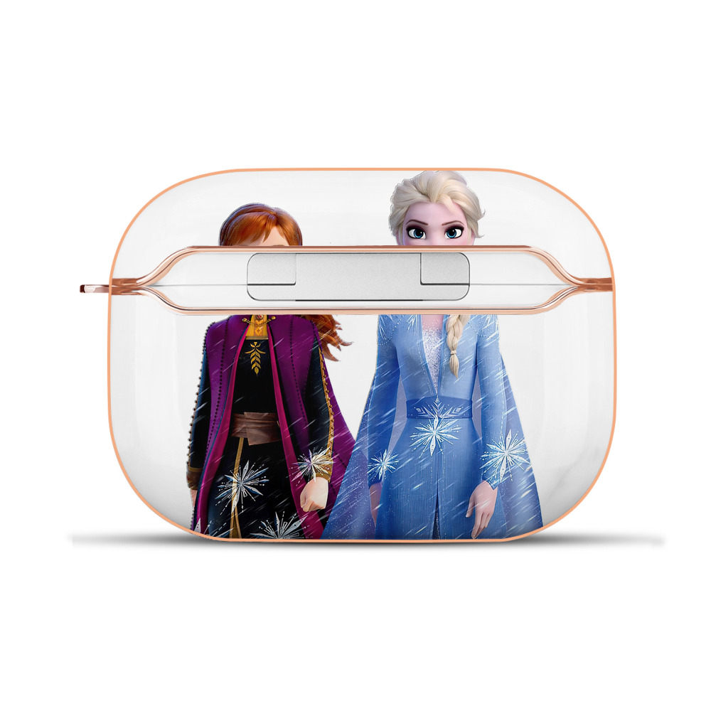 （画像用） アナと雪の女王 アンナ エルサ Frozen Anna Elsa 【AirPods Pro用】ハードシェル保護ケース｜耐衝撃・防指紋・カラビナ付き商品仕様