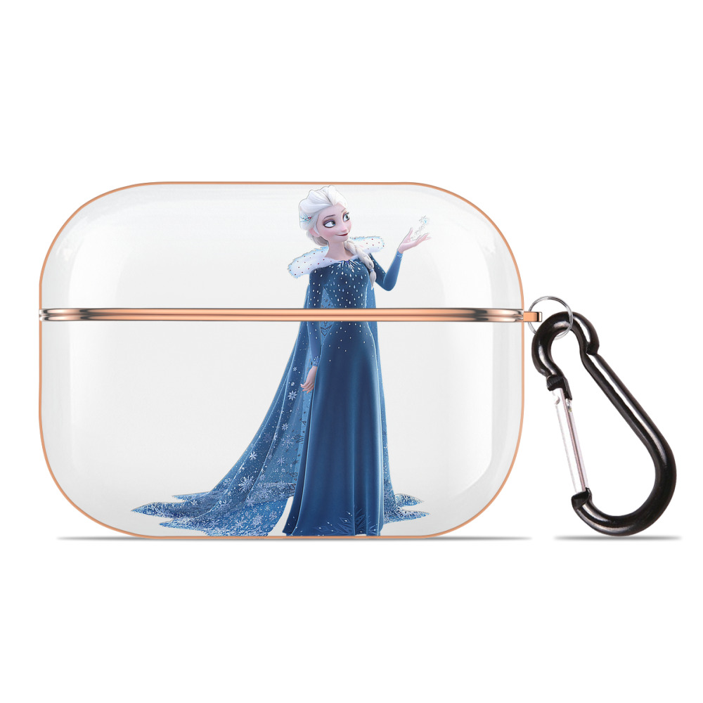 （画像用） アナと雪の女王 アンナ エルサ Frozen Anna Elsa 【AirPods Pro用】ハードシェル保護ケース｜耐衝撃・防指紋・カラビナ付き商品仕様