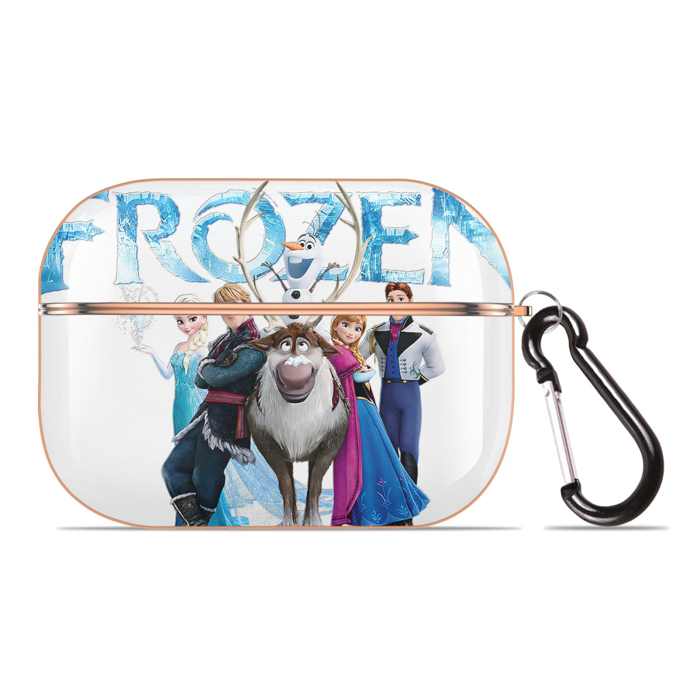 （画像用） アナと雪の女王 アンナ エルサ Frozen Anna Elsa 【AirPods Pro用】ハードシェル保護ケース｜耐衝撃・防指紋・カラビナ付き商品仕様