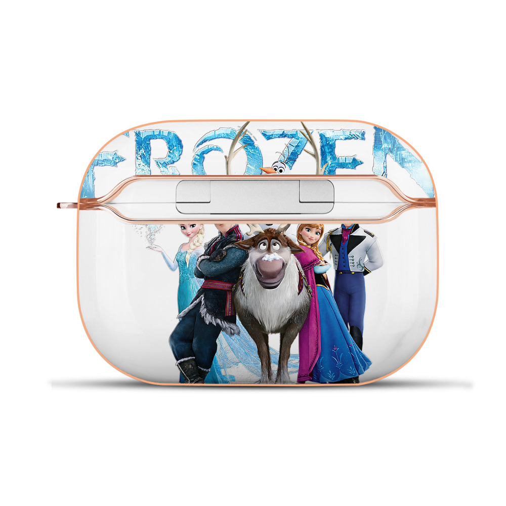 （画像用） アナと雪の女王 アンナ エルサ Frozen Anna Elsa 【AirPods Pro用】ハードシェル保護ケース｜耐衝撃・防指紋・カラビナ付き商品仕様