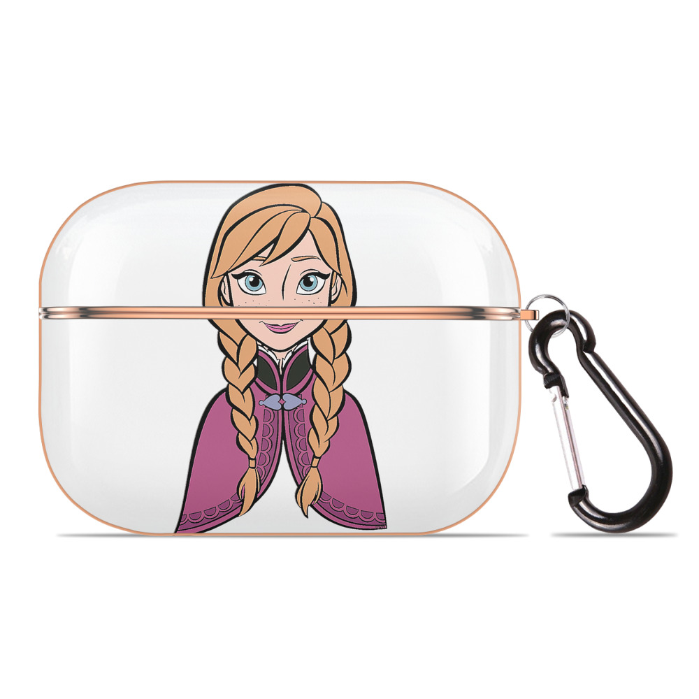 （画像用） アナと雪の女王 アンナ エルサ Frozen Anna Elsa 【AirPods Pro用】ハードシェル保護ケース｜耐衝撃・防指紋・カラビナ付き商品仕様