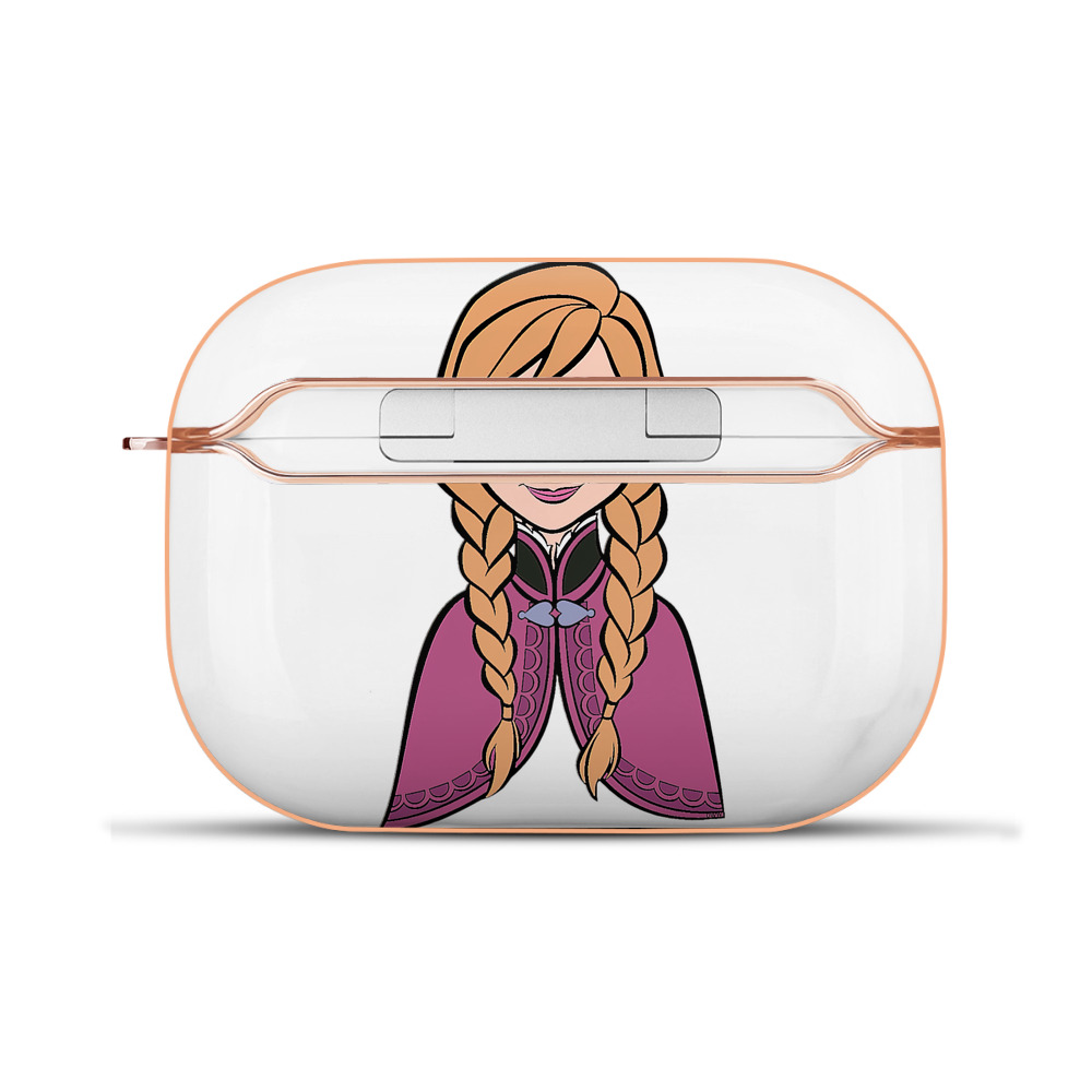 （画像用） アナと雪の女王 アンナ エルサ Frozen Anna Elsa 【AirPods Pro用】ハードシェル保護ケース｜耐衝撃・防指紋・カラビナ付き商品仕様