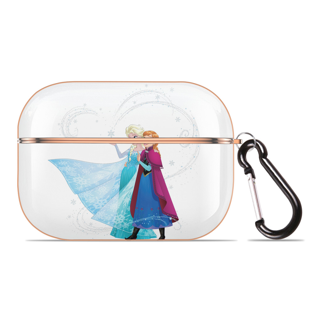 （画像用） アナと雪の女王 アンナ エルサ Frozen Anna Elsa 【AirPods Pro用】ハードシェル保護ケース｜耐衝撃・防指紋・カラビナ付き商品仕様
