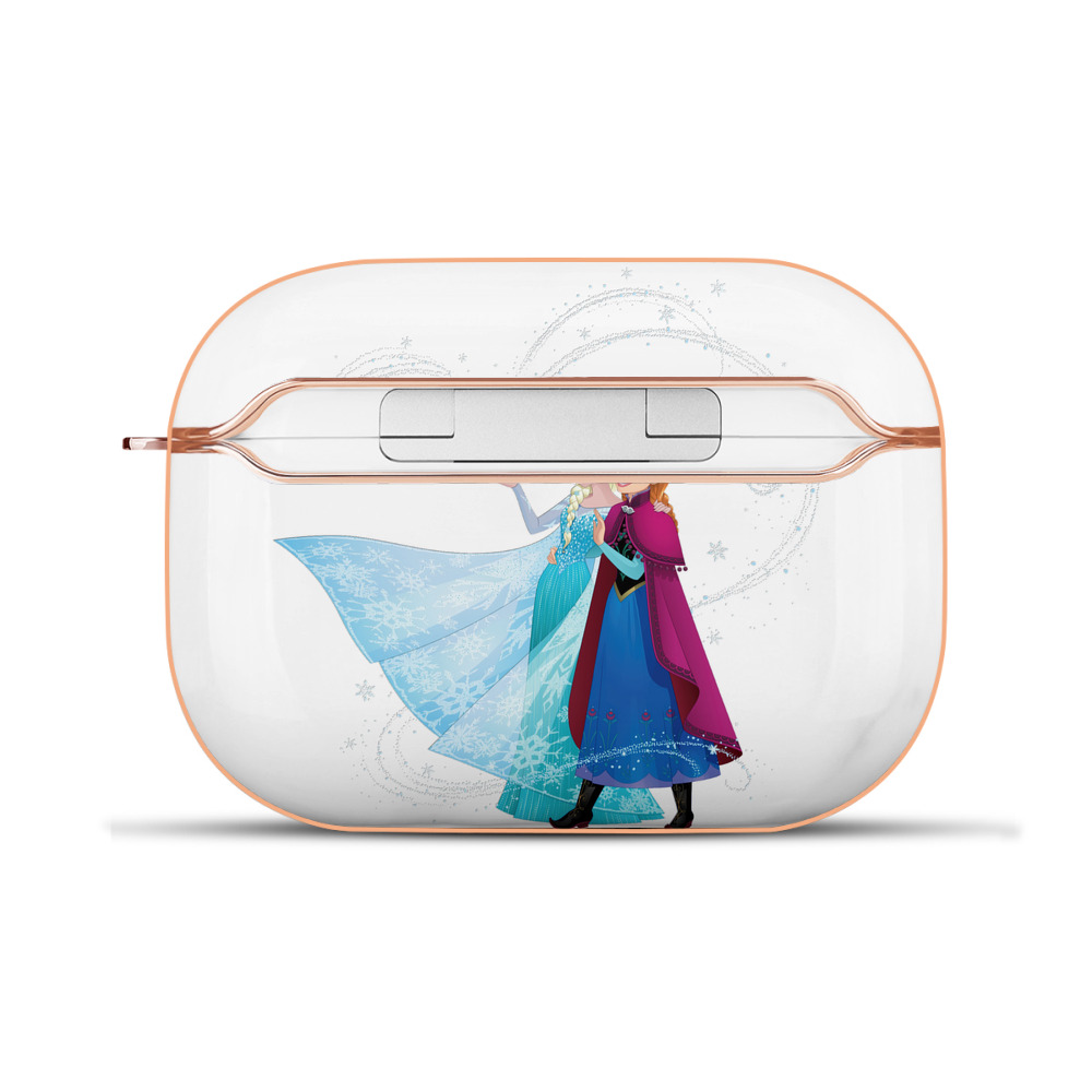 （画像用） アナと雪の女王 アンナ エルサ Frozen Anna Elsa 【AirPods Pro用】ハードシェル保護ケース｜耐衝撃・防指紋・カラビナ付き商品仕様