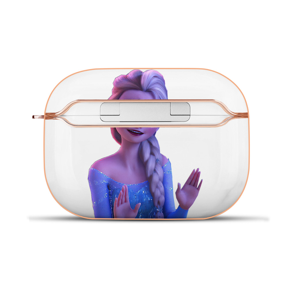 （画像用） アナと雪の女王 アンナ エルサ Frozen Anna Elsa 【AirPods Pro用】ハードシェル保護ケース｜耐衝撃・防指紋・カラビナ付き商品仕様