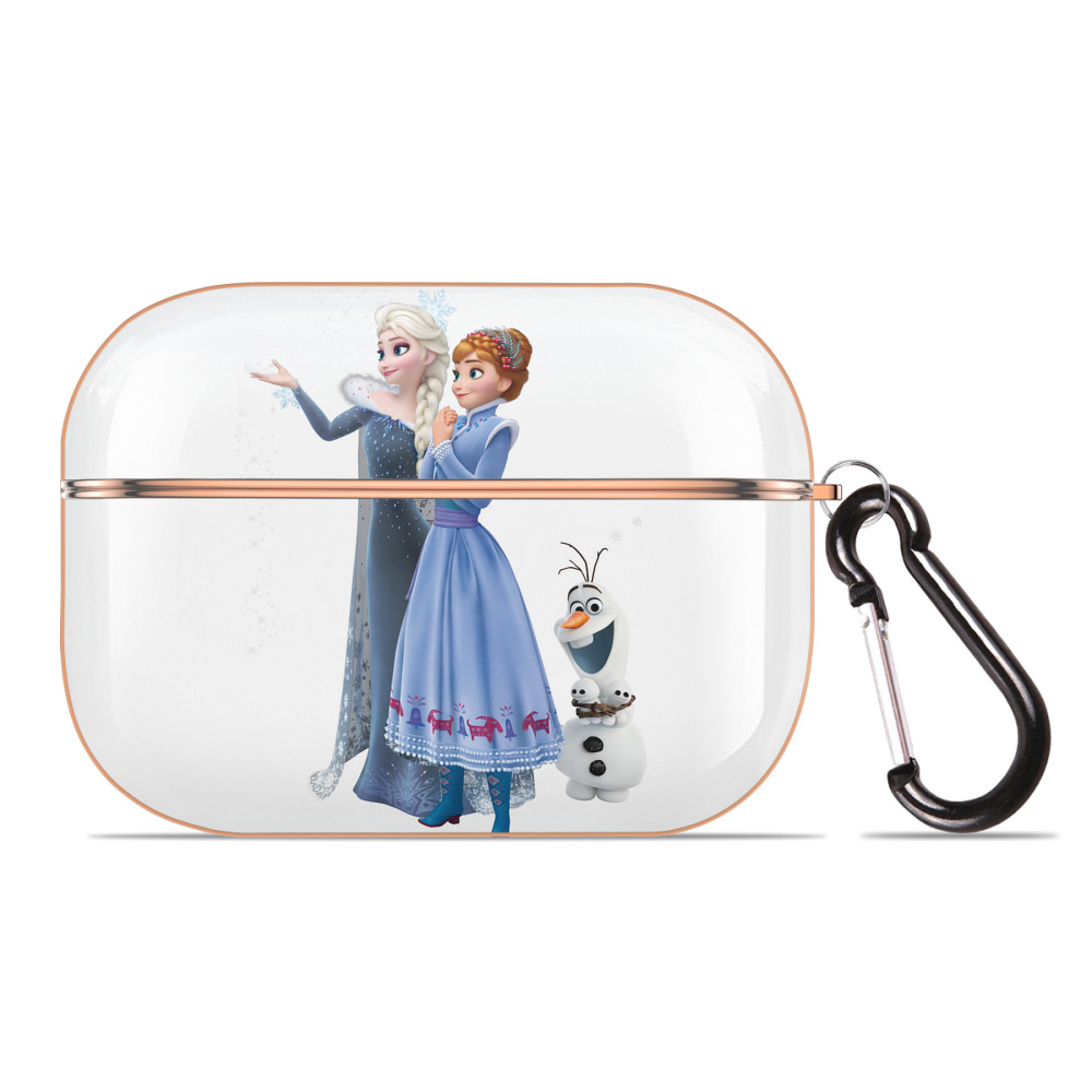 （画像用） アナと雪の女王 アンナ エルサ Frozen Anna Elsa 【AirPods Pro用】ハードシェル保護ケース｜耐衝撃・防指紋・カラビナ付き商品仕様