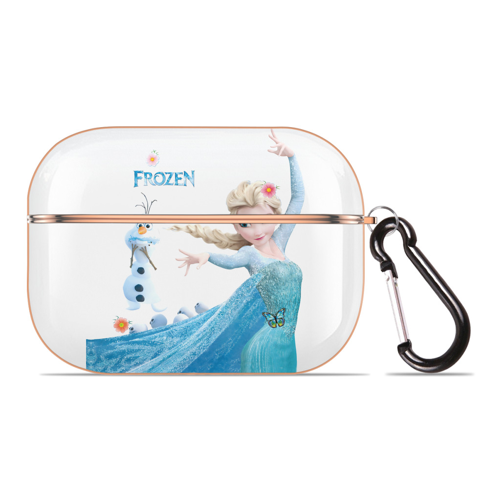 （画像用） アナと雪の女王 アンナ エルサ Frozen Anna Elsa 【AirPods Pro用】ハードシェル保護ケース｜耐衝撃・防指紋・カラビナ付き商品仕様