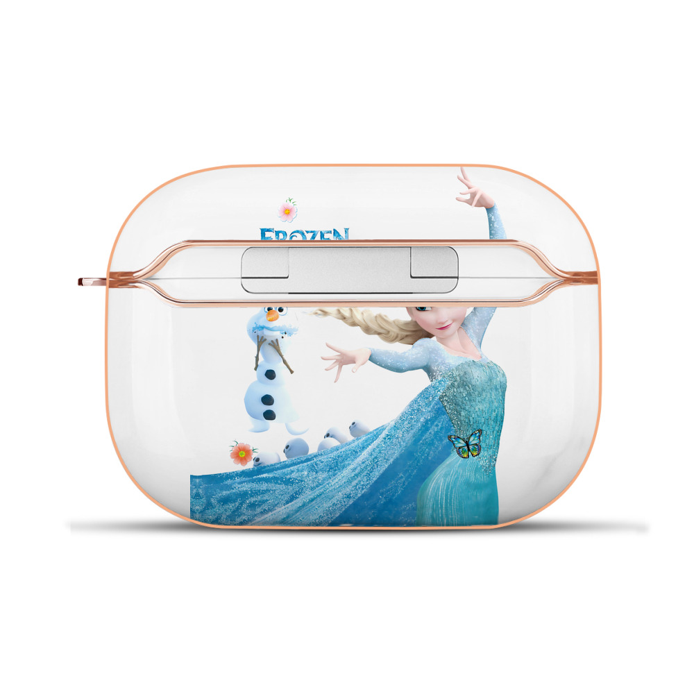 （画像用） アナと雪の女王 アンナ エルサ Frozen Anna Elsa 【AirPods Pro用】ハードシェル保護ケース｜耐衝撃・防指紋・カラビナ付き商品仕様