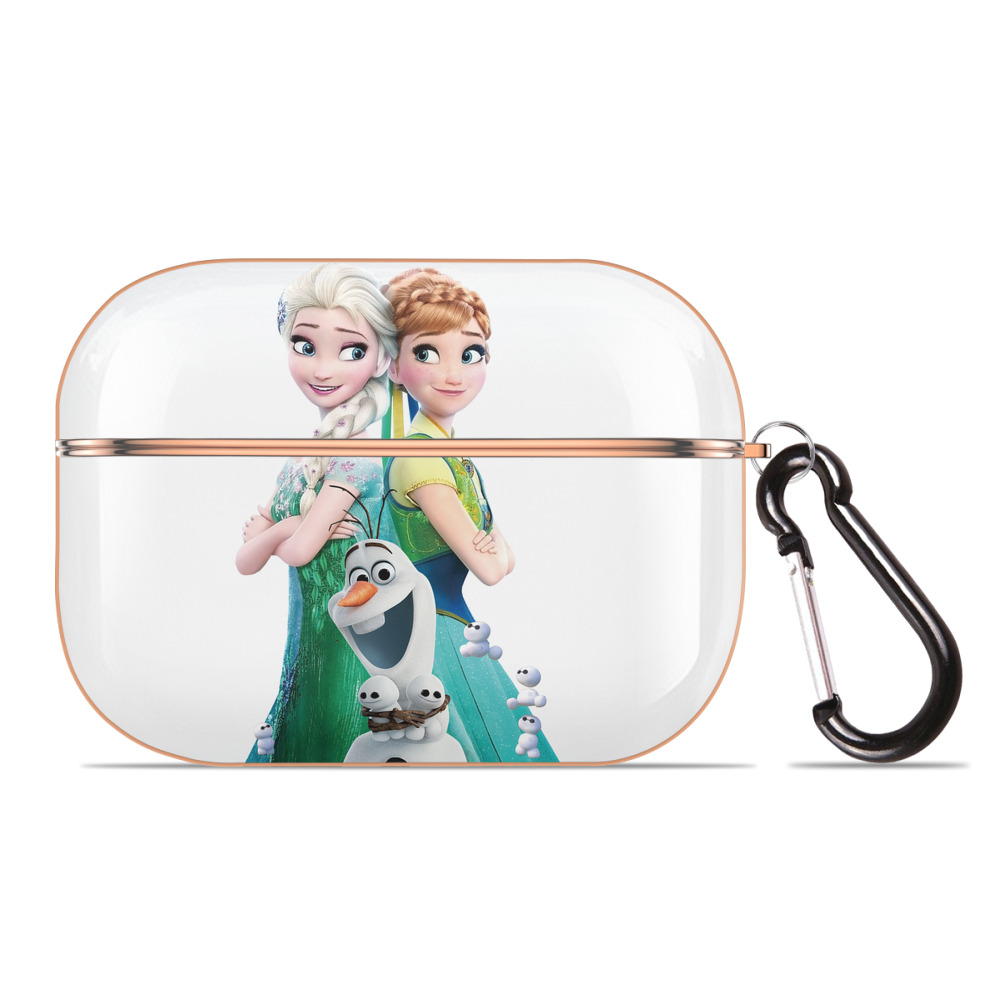 （画像用） アナと雪の女王 アンナ エルサ Frozen Anna Elsa 【AirPods Pro用】ハードシェル保護ケース｜耐衝撃・防指紋・カラビナ付き商品仕様