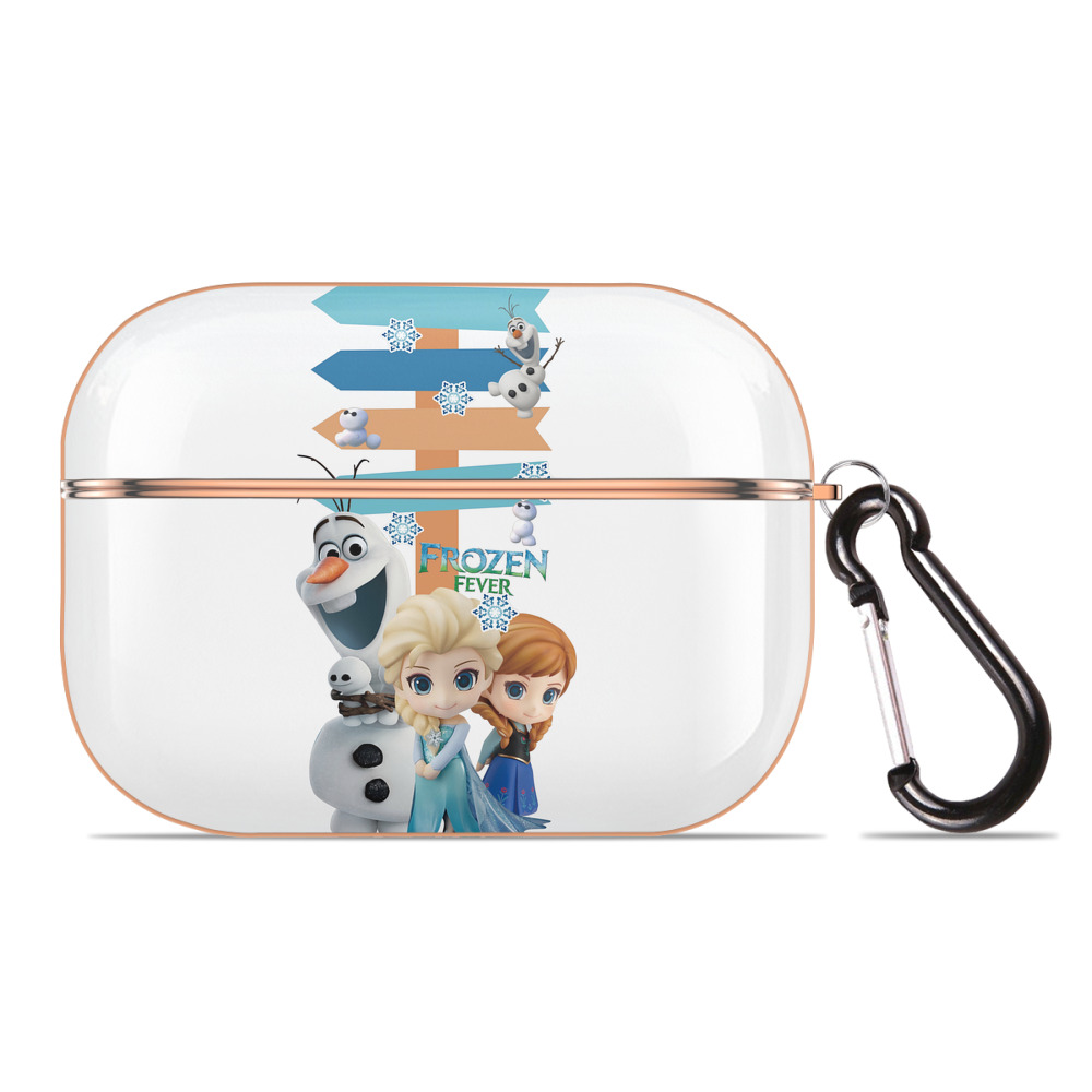 （画像用） アナと雪の女王 アンナ エルサ Frozen Anna Elsa 【AirPods Pro用】ハードシェル保護ケース｜耐衝撃・防指紋・カラビナ付き商品仕様