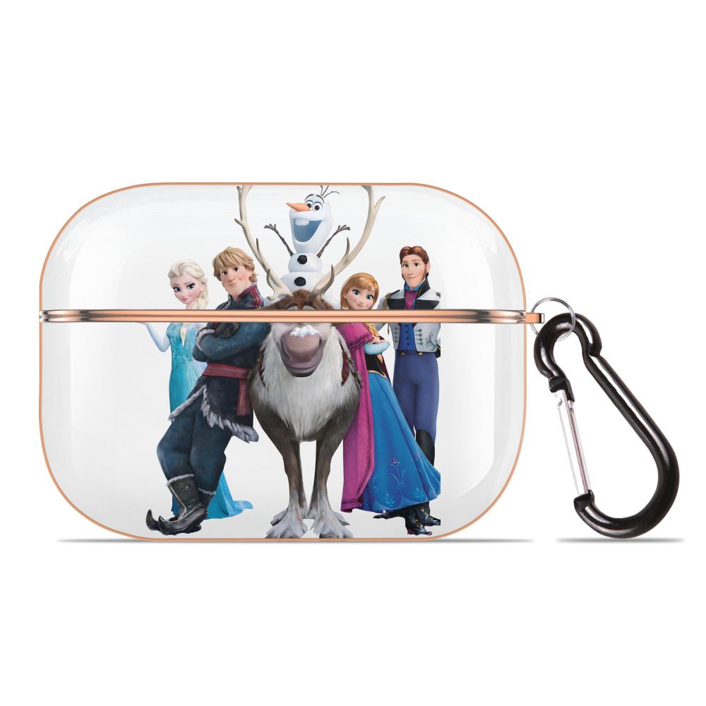 （画像用） アナと雪の女王 アンナ エルサ Frozen Anna Elsa 【AirPods Pro用】ハードシェル保護ケース｜耐衝撃・防指紋・カラビナ付き商品仕様
