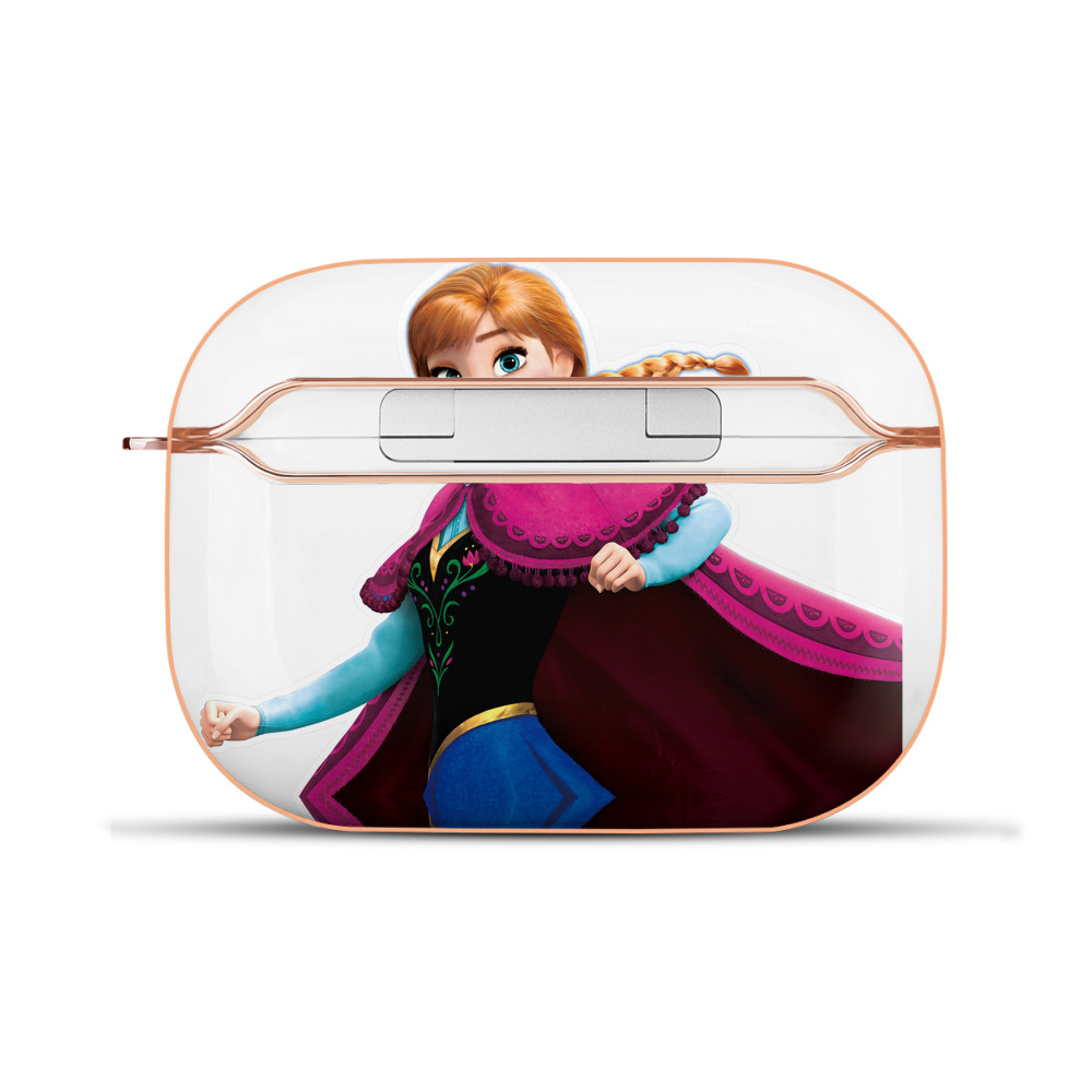 （画像用） アナと雪の女王 アンナ エルサ Frozen Anna Elsa 【AirPods Pro用】ハードシェル保護ケース｜耐衝撃・防指紋・カラビナ付き商品仕様