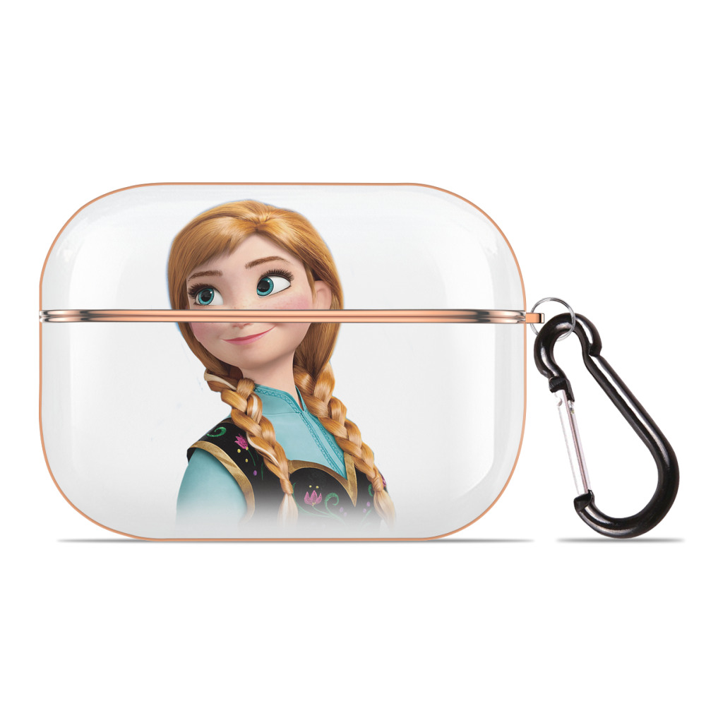 （画像用） アナと雪の女王 アンナ エルサ Frozen Anna Elsa 【AirPods Pro用】ハードシェル保護ケース｜耐衝撃・防指紋・カラビナ付き商品仕様