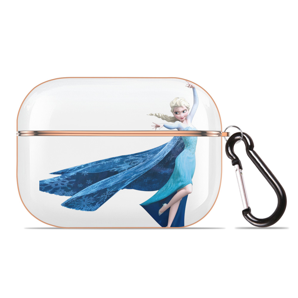 （画像用） アナと雪の女王 アンナ エルサ Frozen Anna Elsa 【AirPods Pro用】ハードシェル保護ケース｜耐衝撃・防指紋・カラビナ付き商品仕様