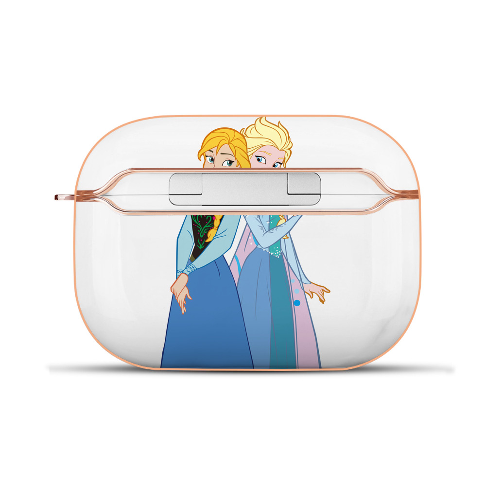（画像用） アナと雪の女王 アンナ エルサ Frozen Anna Elsa 【AirPods Pro用】ハードシェル保護ケース｜耐衝撃・防指紋・カラビナ付き商品仕様