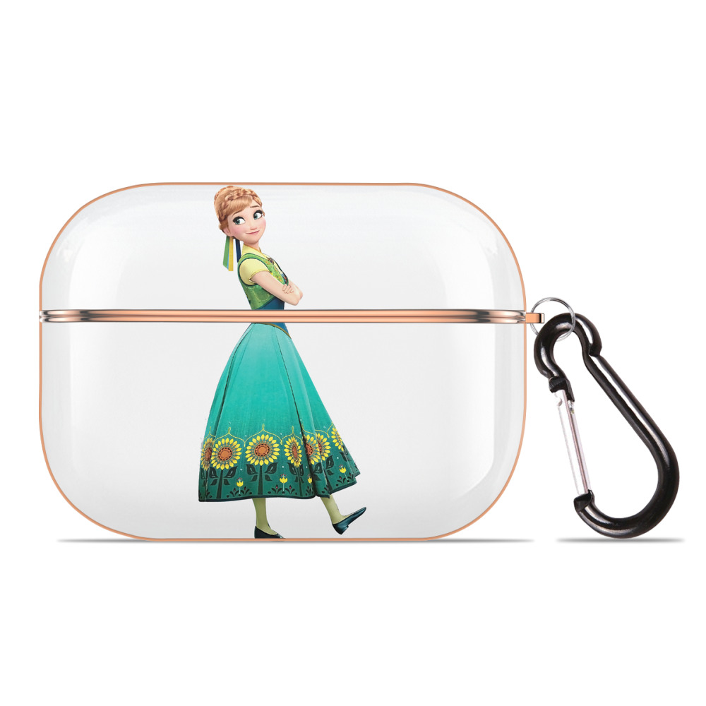（画像用） アナと雪の女王 アンナ エルサ Frozen Anna Elsa 【AirPods Pro用】ハードシェル保護ケース｜耐衝撃・防指紋・カラビナ付き商品仕様