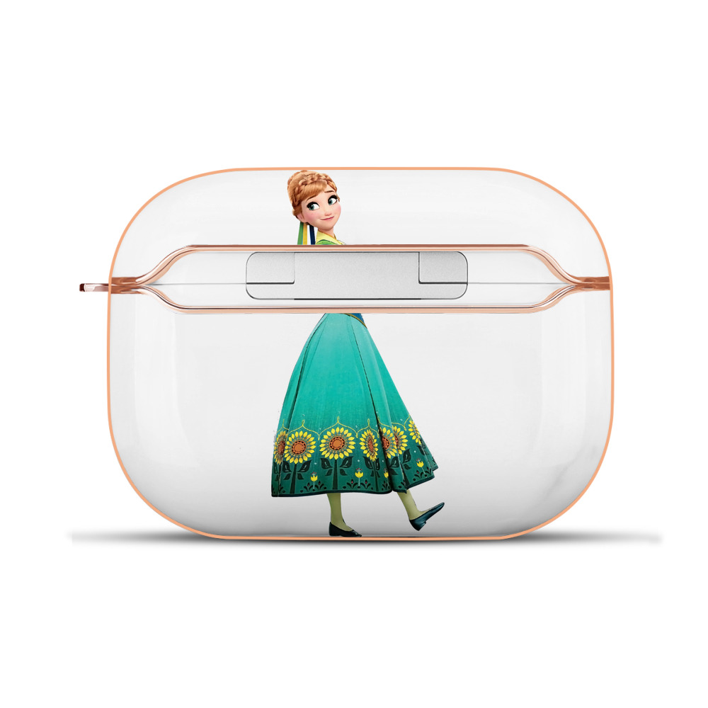 （画像用） アナと雪の女王 アンナ エルサ Frozen Anna Elsa 【AirPods Pro用】ハードシェル保護ケース｜耐衝撃・防指紋・カラビナ付き商品仕様