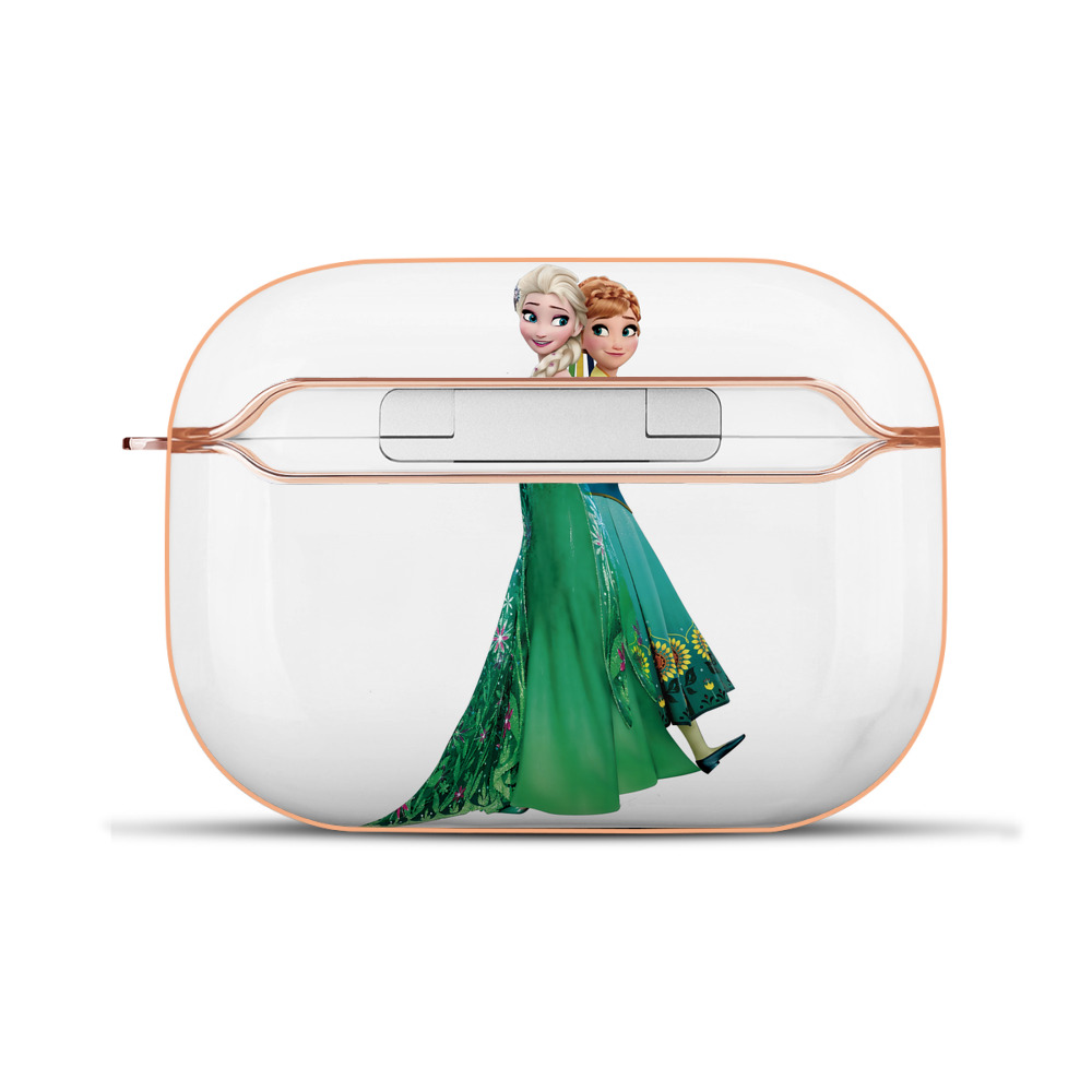 （画像用） アナと雪の女王 アンナ エルサ Frozen Anna Elsa 【AirPods Pro用】ハードシェル保護ケース｜耐衝撃・防指紋・カラビナ付き商品仕様