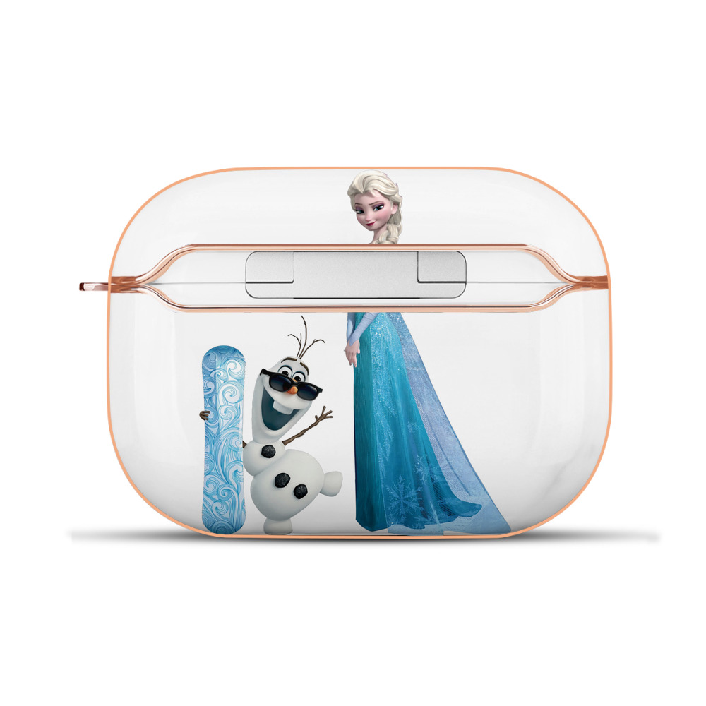 （画像用） アナと雪の女王 アンナ エルサ Frozen Anna Elsa 【AirPods Pro用】ハードシェル保護ケース｜耐衝撃・防指紋・カラビナ付き商品仕様