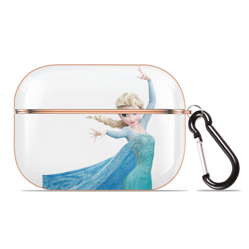 （画像用） アナと雪の女王 アンナ エルサ Frozen Anna Elsa 【AirPods Pro用】ハードシェル保護ケース｜耐衝撃・防指紋・カラビナ付き商品仕様