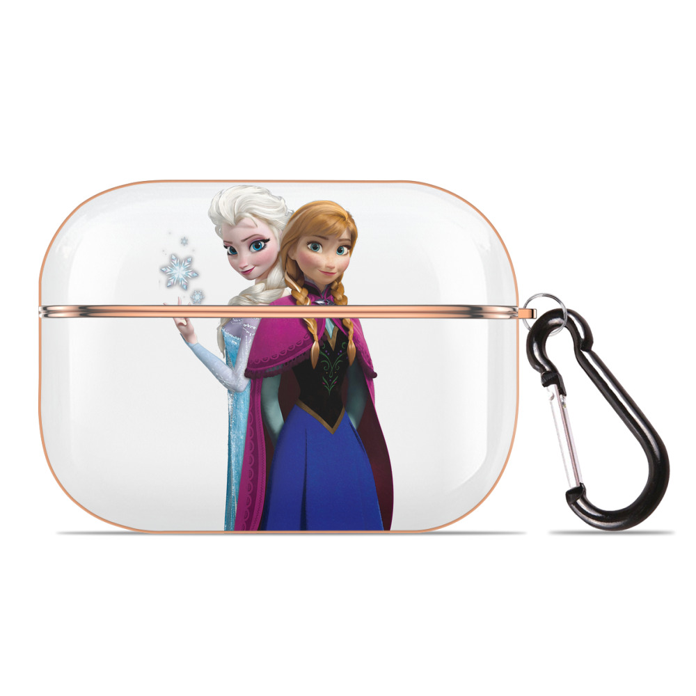 （画像用） アナと雪の女王 アンナ エルサ Frozen Anna Elsa 【AirPods Pro用】ハードシェル保護ケース｜耐衝撃・防指紋・カラビナ付き商品仕様