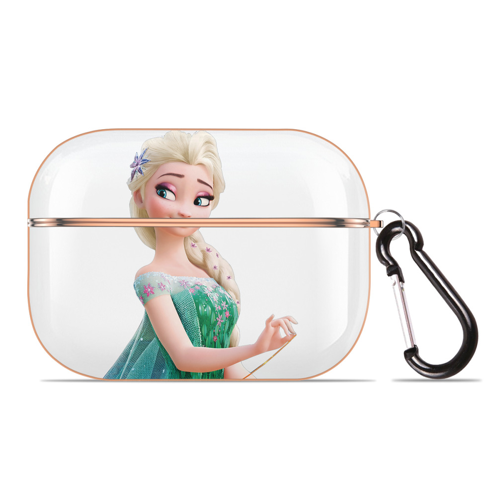 （画像用） アナと雪の女王 アンナ エルサ Frozen Anna Elsa 【AirPods Pro用】ハードシェル保護ケース｜耐衝撃・防指紋・カラビナ付き商品仕様