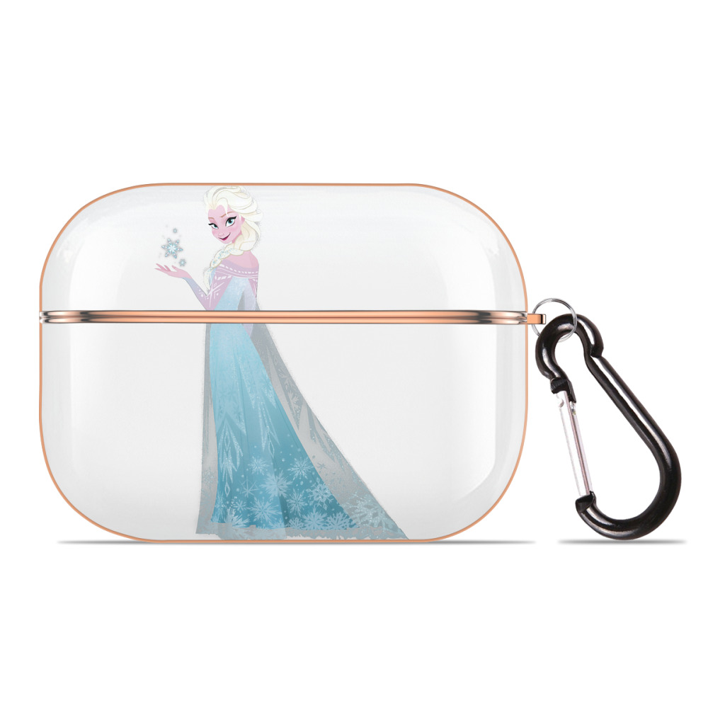 （画像用） アナと雪の女王 アンナ エルサ Frozen Anna Elsa 【AirPods Pro用】ハードシェル保護ケース｜耐衝撃・防指紋・カラビナ付き商品仕様