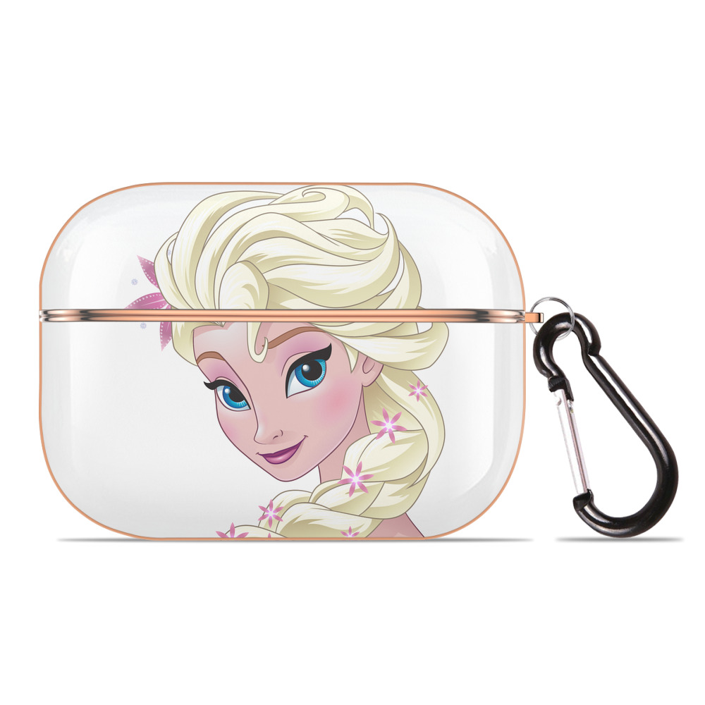 （画像用） アナと雪の女王 アンナ エルサ Frozen Anna Elsa 【AirPods Pro用】ハードシェル保護ケース｜耐衝撃・防指紋・カラビナ付き商品仕様