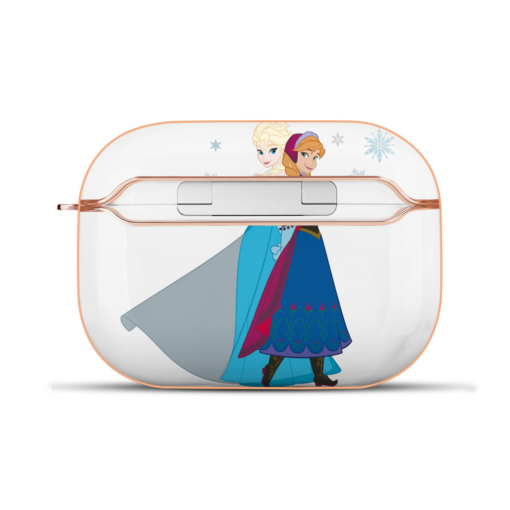 （画像用） アナと雪の女王 アンナ エルサ Frozen Anna Elsa 【AirPods Pro用】ハードシェル保護ケース｜耐衝撃・防指紋・カラビナ付き商品仕様