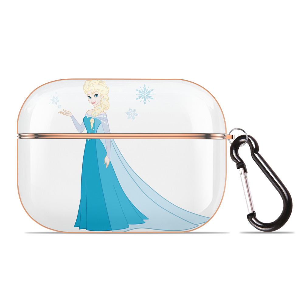 （画像用） アナと雪の女王 アンナ エルサ Frozen Anna Elsa 【AirPods Pro用】ハードシェル保護ケース｜耐衝撃・防指紋・カラビナ付き商品仕様