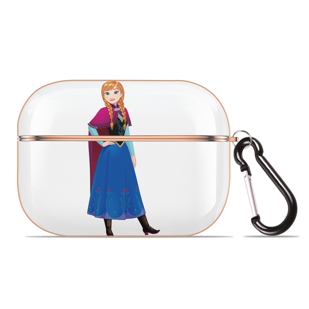 （画像用） アナと雪の女王 アンナ エルサ Frozen Anna Elsa 【AirPods Pro用】ハードシェル保護ケース｜耐衝撃・防指紋・カラビナ付き商品仕様