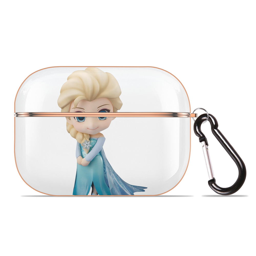 （画像用） アナと雪の女王 アンナ エルサ Frozen Anna Elsa 【AirPods Pro用】ハードシェル保護ケース｜耐衝撃・防指紋・カラビナ付き商品仕様