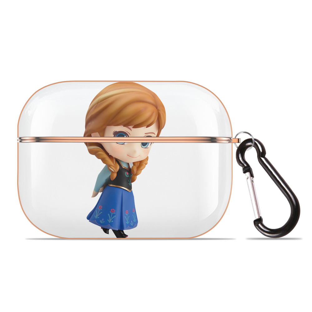 （画像用） アナと雪の女王 アンナ エルサ Frozen Anna Elsa 【AirPods Pro用】ハードシェル保護ケース｜耐衝撃・防指紋・カラビナ付き商品仕様