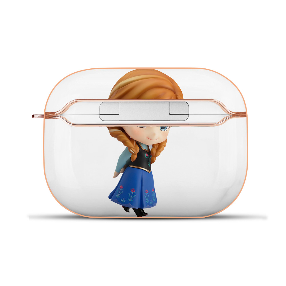 （画像用） アナと雪の女王 アンナ エルサ Frozen Anna Elsa 【AirPods Pro用】ハードシェル保護ケース｜耐衝撃・防指紋・カラビナ付き商品仕様