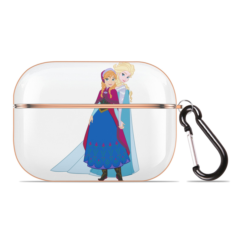 （画像用） アナと雪の女王 アンナ エルサ Frozen Anna Elsa 【AirPods Pro用】ハードシェル保護ケース｜耐衝撃・防指紋・カラビナ付き商品仕様